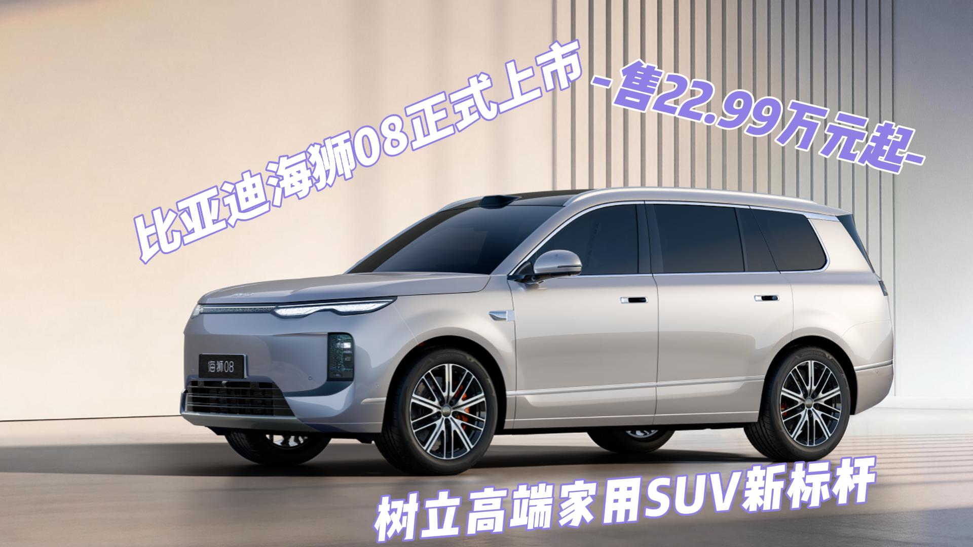 比亚迪海狮08正式上市 售22.99万元 ...
